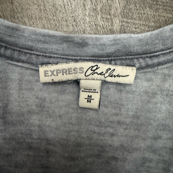 Express Lightweight Gray Cold Shoulder Boho V Neck size M - Picture 7 of 9